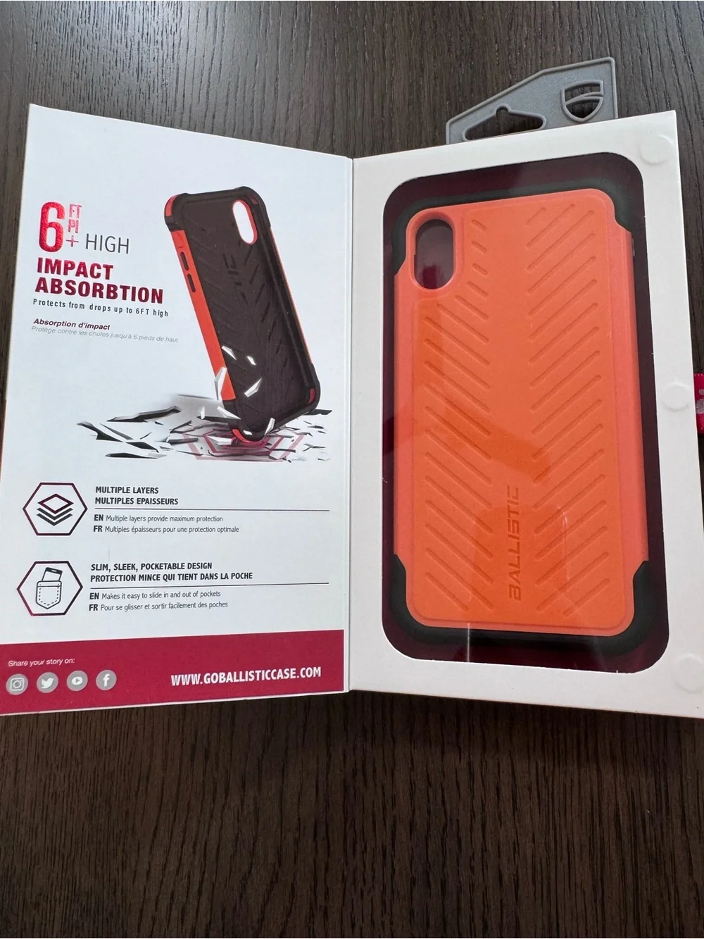 iPhone XR Ballistic Tough Jacket Series iPhone XR Case - Orange - BRAND NEW